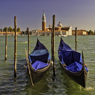 Gondola rides in Venice, Italy